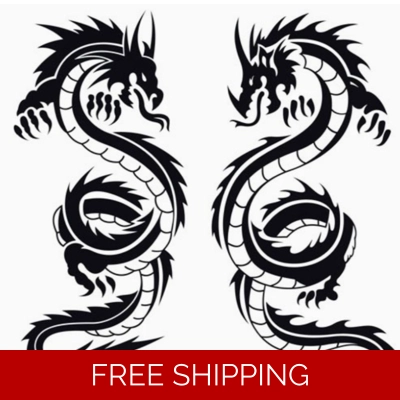 Double Dragon Die Cut Vinyl Decal sticker Double Dragon Die Cut Vinyl Decal sticker